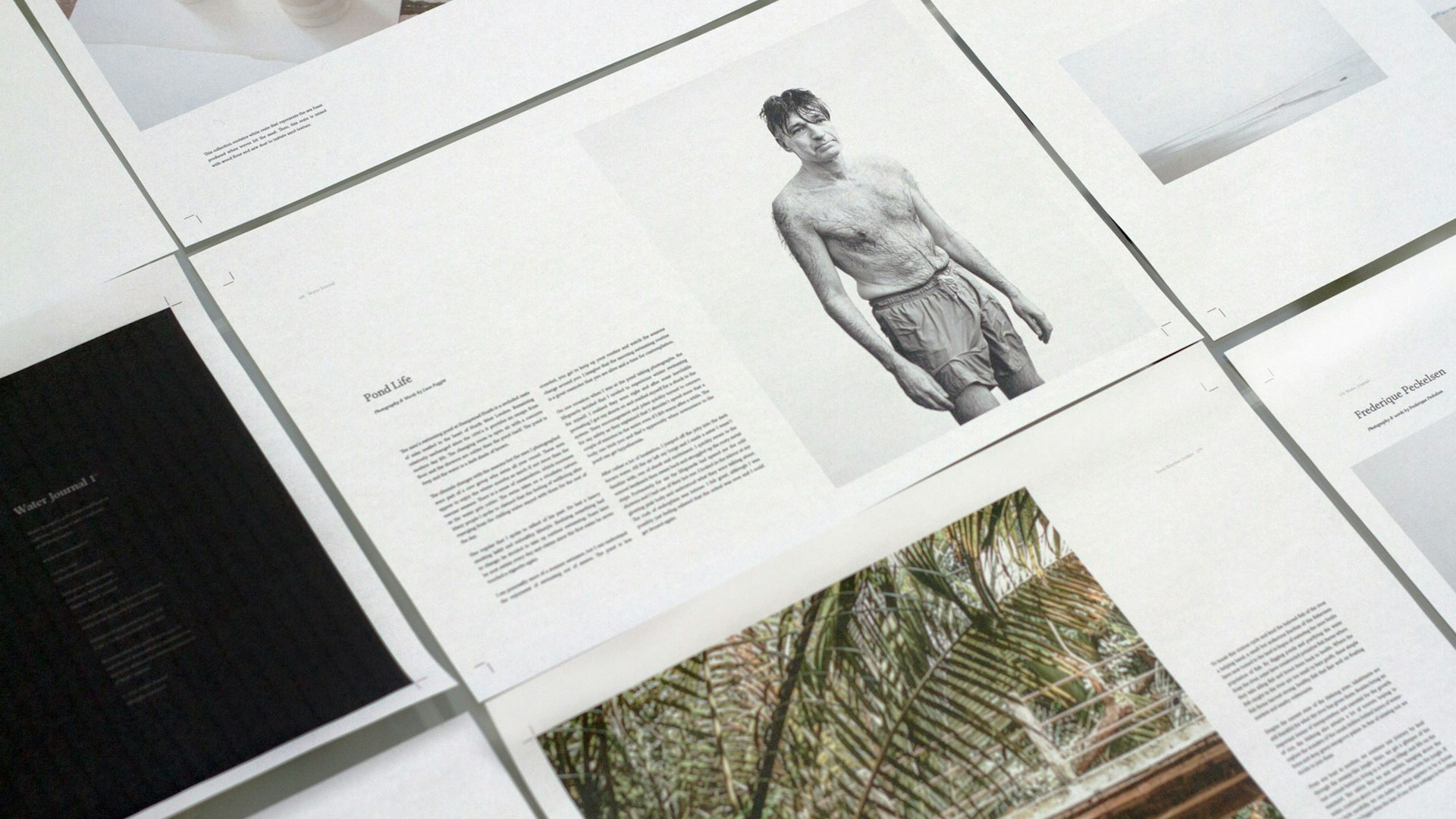 man's photo-printed paper